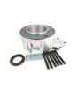 Figure 8 NP205 to 6 bolt round Dodge transmission adapter, factory Getrag replacement, big bearing 29 spline