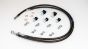 Brakeline Kit for 14 Bolt Rear Disc Kit: Stainless Braided Lines 10mm Banjo
