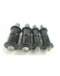 Front Spring Eye Bushing Kit for '67-87 ('91) GM Trucks, Stock Springs, Both Ends of Both Springs, Greasable