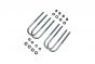 U-bolt kit for GM 1/2 Ton rear axles, 1998 and older, with 3