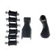 6 Inch Long Travel HD Rear Super Shackles With Spring Bushings