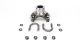 1350 Pinion Yoke for Dana 60/70, U-Bolt Style With Bolt Kit, Forged, US