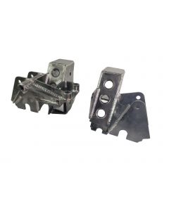 Front coilover axle brackets only for GM D60, with hardware to mount to axle and coilover spacers