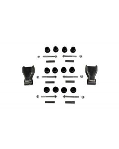 4.5 Inch HD Rear Super Shackles with Greasable Rear Spring Bushings for GM Trucks