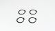 D60 Full Circle Snap Rings, Set of Four