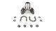 1410 30 Spline Transfer Case Yoke, U-Bolt Style with Bolt Kit, Forged, US