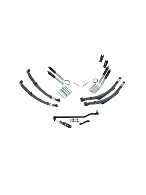 4 Inch Standard Suspension System 73-87(91) K5, K10, K20, and Suburban with D44/10B axles With Crossover Steering