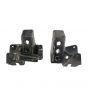 Front coilover axle brackets only for '93 and older Dodge Dana 60, with hardware to mount to axle and coilover spacers