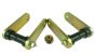 Kevlar Heavy Duty Front Shackle Kit for '67-87 ('91) GM Trucks with Aftermarket (Lift) Springs and FUSH Kit, Greasable