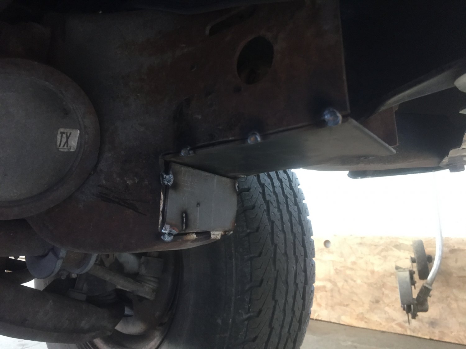 Chevy solid axle swap shackle hangers. 